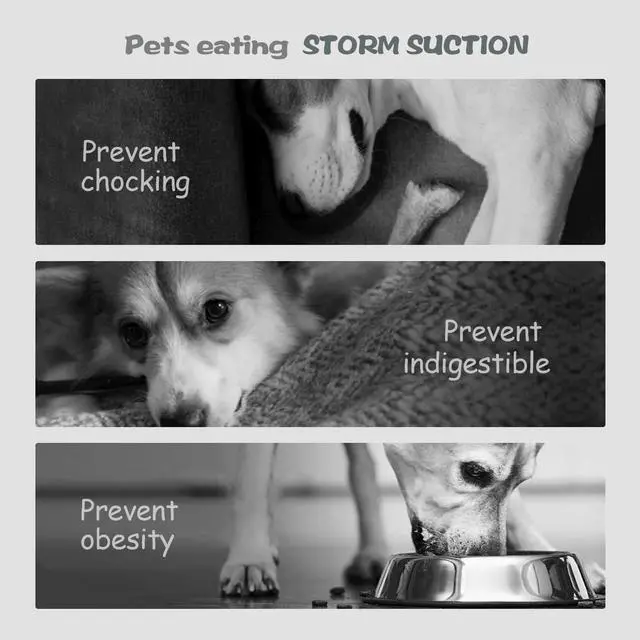 Alt view image 7 of 7 - Slow Feeder Dog Bowl for Large & Small Pets, Anti Choking Puzzle Dog Food Bowl with Non-Slip Base, Interactive Pet Slow Eating, Silicone Cat Feeder for Puppies & Cats