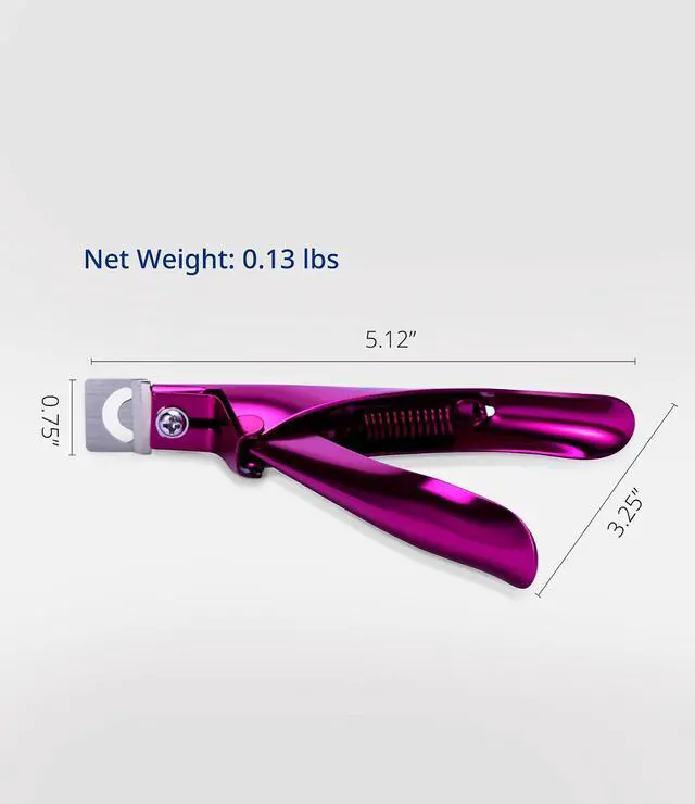 Alt view image 7 of 7 - AIRSEE Professional Adjustable Stainless Steel Acrylic Nail Clippers,Red | False Nail Cutters for Artificial Acrylic Nails Fake Nail Tips, Rustproof Manicure Pedicure Tool for Salon Home Nail Art