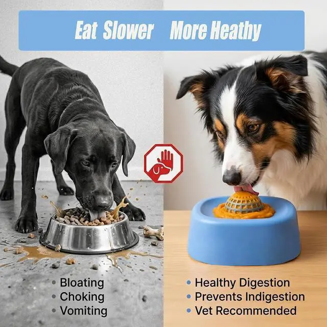 Alt view image 2 of 6 - Slow Feeder Dog Bowl for Liquid & Wet Food with Rolling Ball | Interactive Lick Toy with Anti-Slip Silicone Mat, Food-Grade, Calming Color, Easy to Clean, Ideal for Dogs & Cats