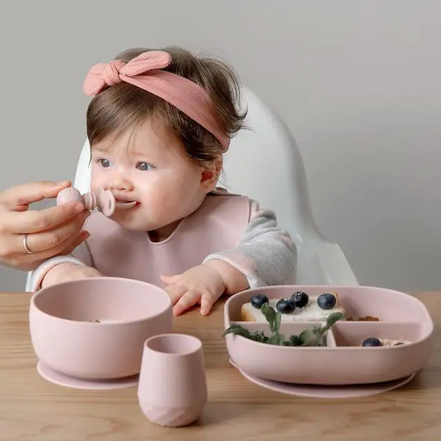 Alt view image 2 of 7 - SAMiGO Silicone Baby Spoons Self Feeding 6+ Months, Infant Utensils, 3 Pack | First Stage Spoons, Baby Led Weaning Supplies, Feeding Eating Essentials, Starting Solid Food Must Haves, Toddler Spoons