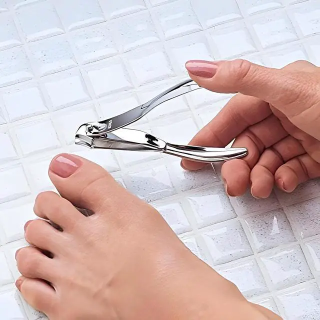 Alt view image 2 of 7 - Side Nail Clipper Precision Nipper Style Nail Cutter for Thick & Ingrown Nails Stainless Steel, Ergonomic Grip