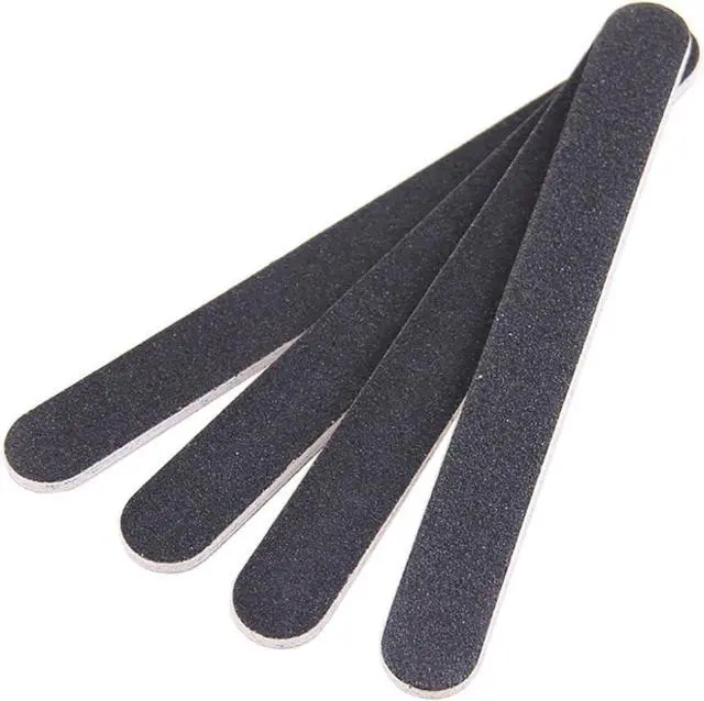 Main image of 10 PCS Professional Double Sided Nail Files Emery Board Grit Black Gel Cosmetic Manicure Pedicure