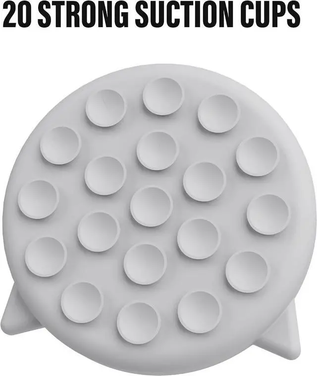 Alt view image 5 of 6 - Silicone Cat Slow Feeder Bowl with Suction Cups - Interactive Puzzle Toy to Reduce Overeating in Kitty(Gray, 1 Cup)