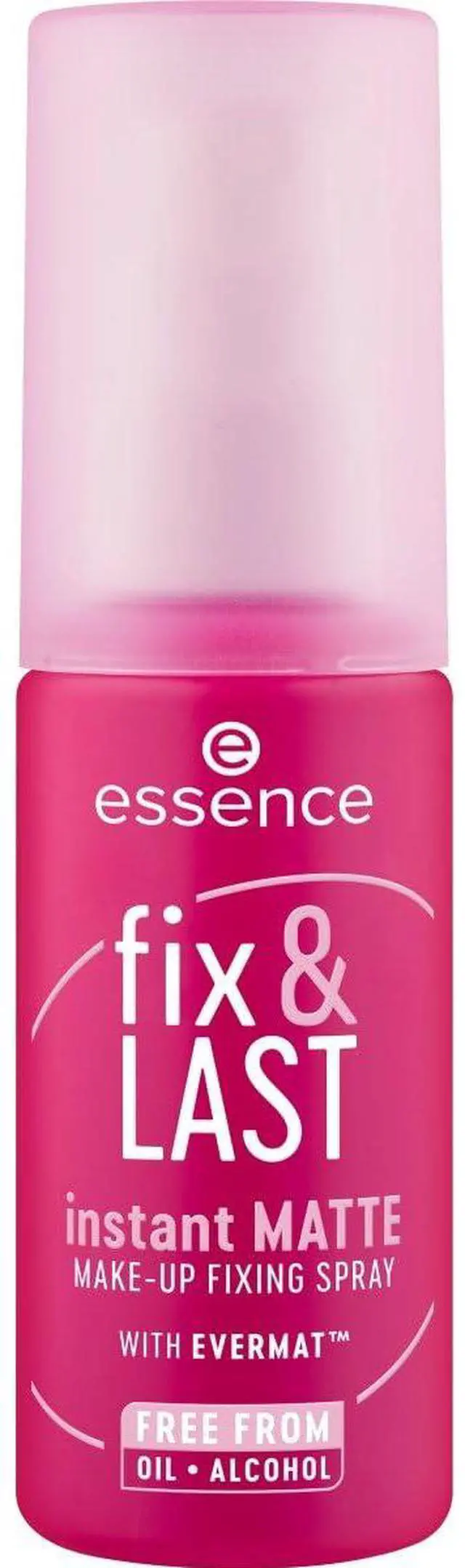 Main image of essence Fix & Last Instant Matte Makeup Fixing Spray, Oil Control | Long-Lasting Shine-Free Setting Spray, Oil-Free, Alcohol-Free, Fragrance-Free, Fine Mist, Lightweight, Vegan & Cruelty Free