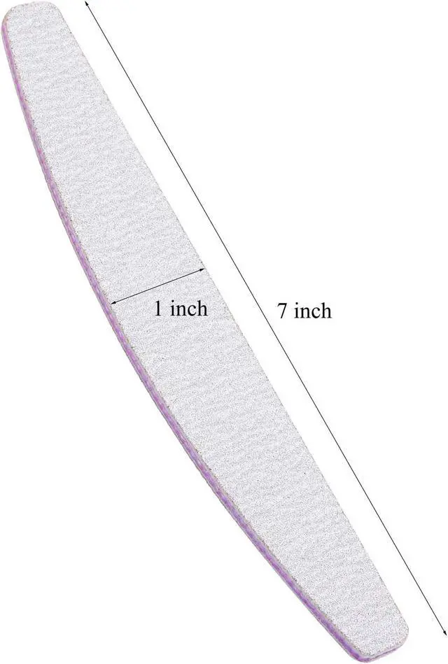 Alt view image 4 of 6 - 25 Pcs Nail Files 100/150 Grit Double Sided Washable Emery Board for Acrylic Nails Gel Natural Nails