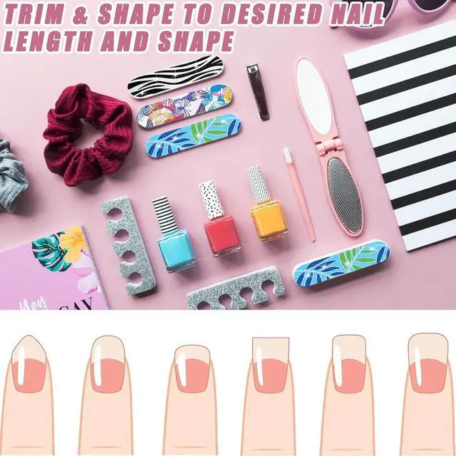 Alt view image 4 of 7 - Nail Files 100 Pack, Mini Emery Boards 180 Grit for Natural Nails | 100-pack mini nail files with 180 grit double-sided emery boards