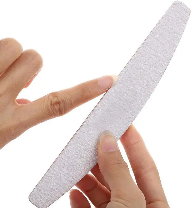 Alt view image 6 of 6 - 25 Pcs Nail Files 100/150 Grit Double Sided Washable Emery Board for Acrylic Nails Gel Natural Nails