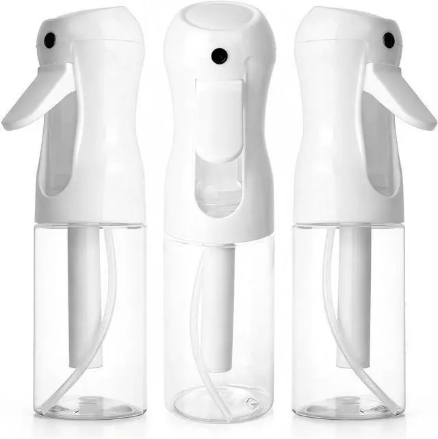 Main image of 3Pcs Continuous Spray Bottles For Hair,Ultra Fine Mister for Hair Styling, Plants, Cleaning, Salon, Misting & Skin Care (200ml Clear*3)