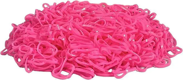 Alt view image 5 of 5 - 500 Pack Pink Rubber Bands for Hair 22mm Durable No-Damage Elastic Hair Ties for Babies Toddlers Kids & Adults Non-Slip Multi-Use Hair Accessories for Braids, Ponytails & Crafts by Kàllos