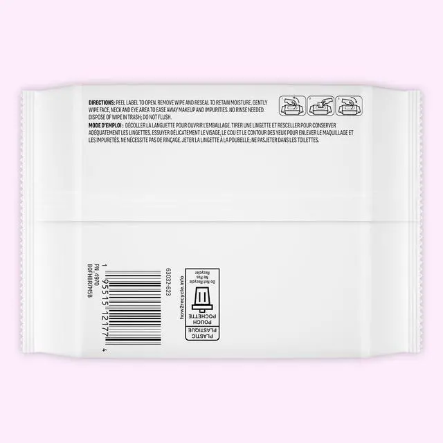 Alt view image 6 of 6 - Amazon Essentials Rose Water Cleansing Towelettes, Gentle, Dermatologist Approved, Suitable for Sensitive, Normal, or Oily skin types, 40 Count, Pack of 1