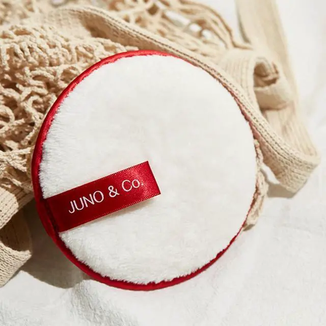 Alt view image 5 of 5 - JUNO & Co. Reusable Makeup Remover Pad, Washable Face Cleansing Pad Red