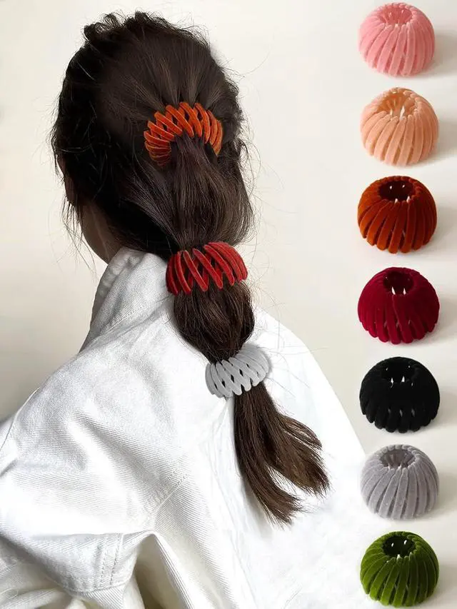 Alt view image 7 of 7 - Sizobi Bird Nest Magic Hair Clip, Hair Accessories for Women, Hair Clips For Women Hair Ties, Hair Bun Maker Ponytail Holder Scrunchies 7PCS | Hair Clips, Hair Ties, Ponytail Holder Scrunchies 7PCS