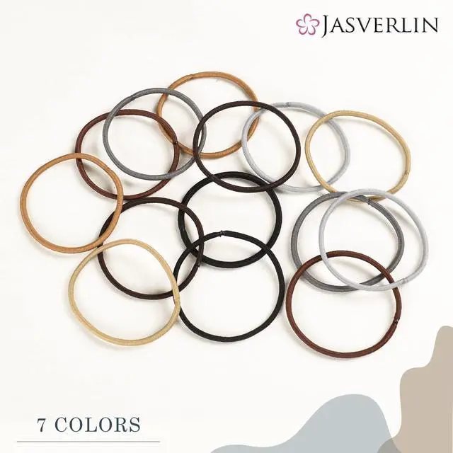 Alt view image 6 of 7 - JASVERLIN Light Blonde 2mm Hair Ties, Thin Ponytail Holders, 80 Pcs | Stretchy Hair Elastics for Fine to Medium Hair, Gentle Bands for Braids, Everyday Styling and Secure Hold