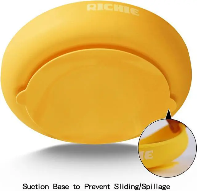 Alt view image 3 of 6 - RICHIE Slow Feeder Dog Bowls with Suction Cups, Silicone Puzzle Bowl for Slow Eating, Pets Slow Feeder Non-Slip Design Dishwasher Microwave Safe for Small Medium Dogs, Yellow