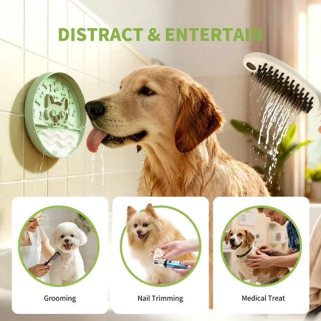 Alt view image 3 of 7 - Slow Feeder Dog Bowl for Small Medium Dogs & Cats, 7.5 Inch Non Slip Slow Bowl with 37 Suction Cups, Anti-Choking Food Grade Silicone Slow Eating Bowl