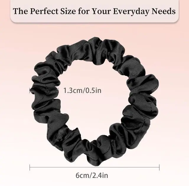 Alt view image 2 of 6 - JessLab Luxe Satin Scrunchies, No Damage Hair Ties for Sleeping, Ultra-Gentle on All Hair Types, 10 Pack