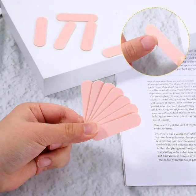 Alt view image 7 of 7 - 20PCS Mini Nail Files Disposable Cuticle Pusher for Press on Nails Double Sided Nail Files Manicure Pedicure Tools