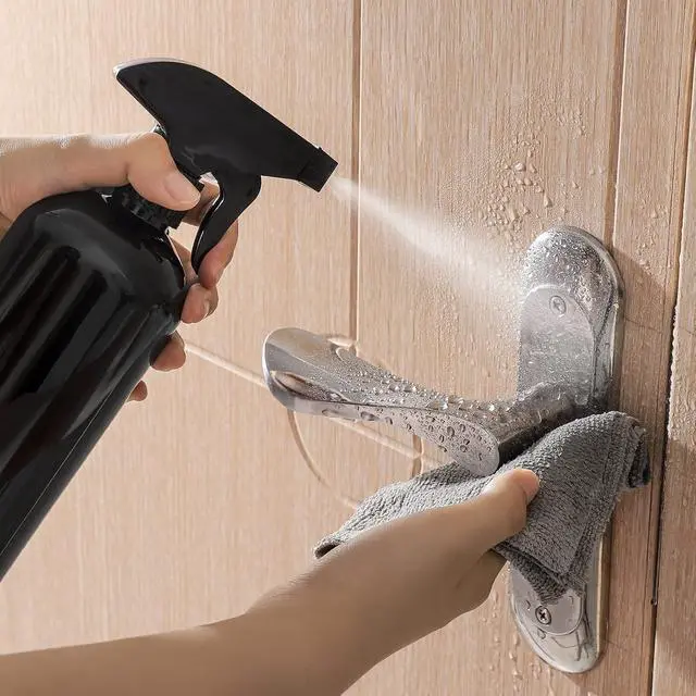 Alt view image 4 of 7 - Plastic Spray Bottle, 17oz Refillable Versatility Sprayer, Black, 2 Pack | Adjustable Mist & Stream Nozzle For Water, Hair, Cleaning, Essential Oils, Plants, BBQ & DIY Spraying