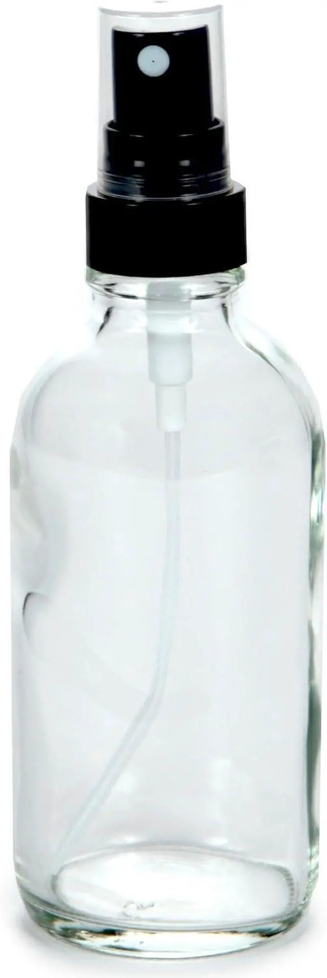 Alt view image 6 of 6 - Vivaplex, 6, Clear, 4 oz Glass Bottles, with Black Fine Mist Sprayers