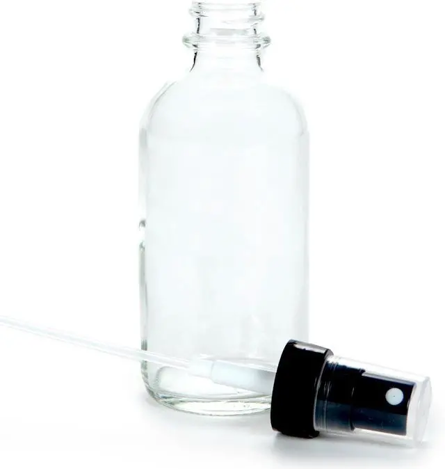Alt view image 5 of 6 - Vivaplex, 6, Clear, 4 oz Glass Bottles, with Black Fine Mist Sprayers