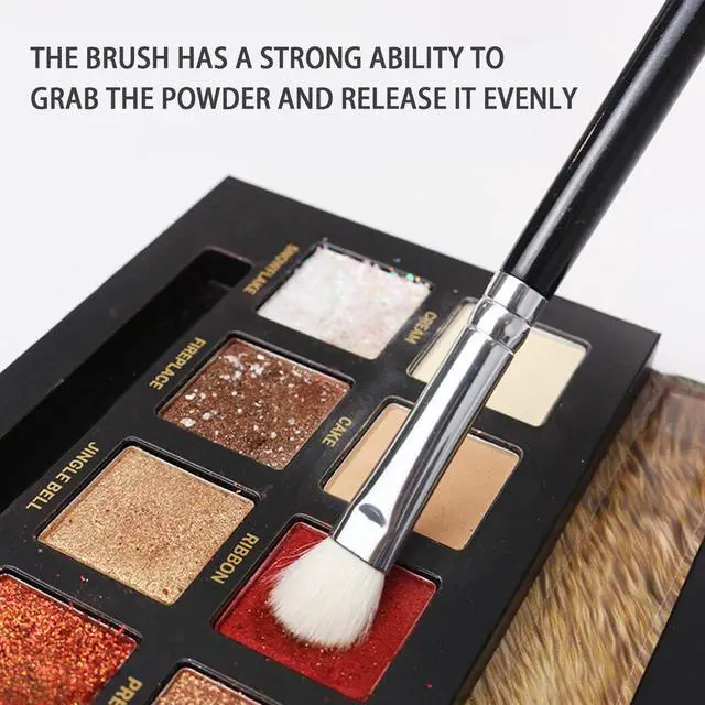 Alt view image 3 of 6 - Highlighter Brush Fan Brush for Face Highlighting, Buffing and Blending With Powder Cream, Blusher Highlighter Applicator Makeup Tool