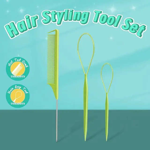 Alt view image 5 of 7 - TsMADDTs 24 Colors Rubber Bands, 2000 pcs Elastic Hair Ties with Organizer Box, Rubber Bands with Tail Tools and Comb, Hair Accessories for Girls Kids Baby Toddler
