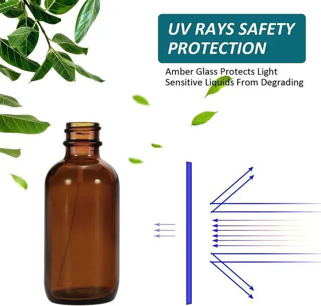 Alt view image 3 of 7 - 4 oz Amber Glass Spray Bottles for Essential Oils, Small Empty Fine Mist Spray Bottle,2 Pack with Funnel Dropper