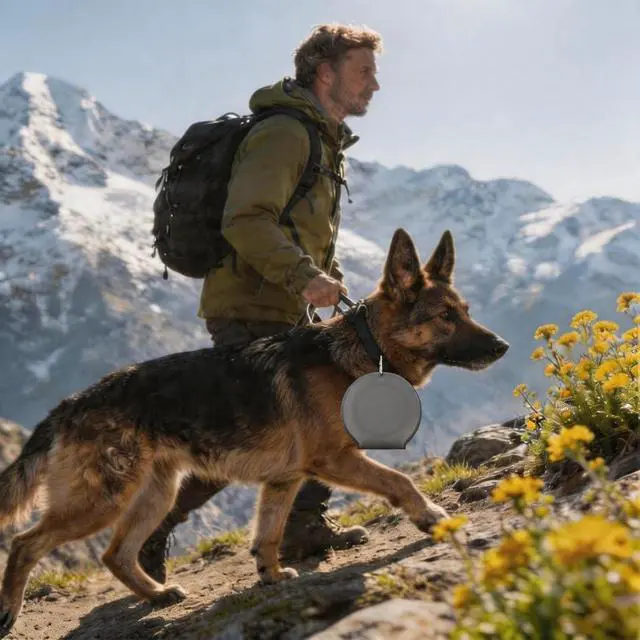 Alt view image 7 of 7 - 2-in-1 Collapsible Dog Bowl for Travel, Portable Dog Water Bowl with Carabiner Clip, Foldable Silicone Food Dish for Pets Outdoor Hiking Camping Walks (Gray)