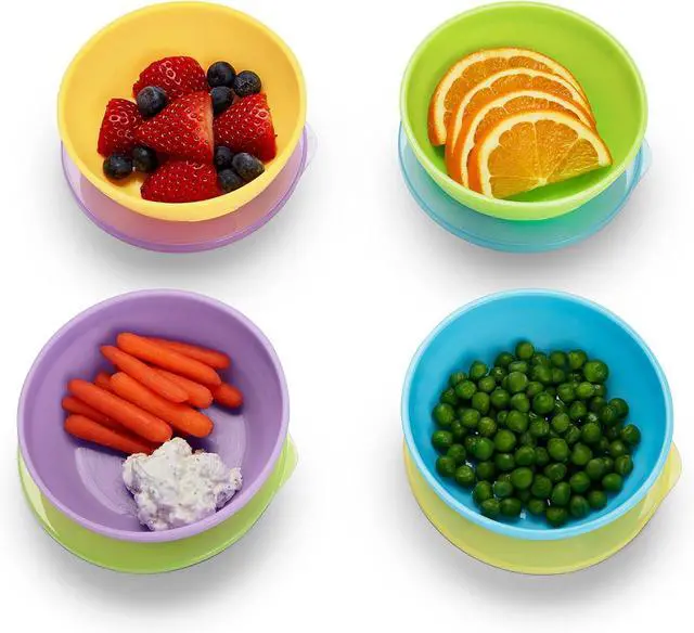 Alt view image 5 of 6 - Munchkin® Love-a-Bowls 10 Piece Baby Feeding Set, Includes Bowls with Lids and Spoons, Multicolor