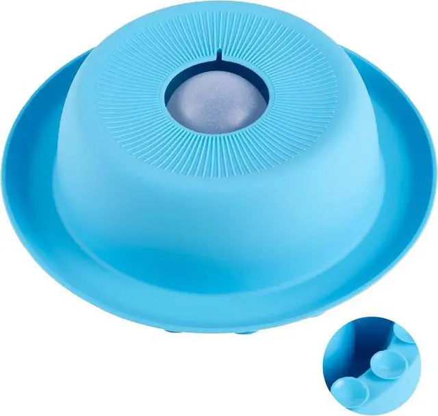 Main image of PEDAY Nonslip Dog Slow Feeder Lick Bowl with Ball, Enrichment Toy for Water, Yogurt & Jam, Dishwasher Safe, Blue | Enrichment Toy for Water, Yogurt & Jam, Dishwasher Safe