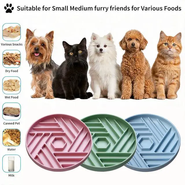 Alt view image 3 of 7 - Silicone Slow Feeder Dog Bowl with Suction Base, Anti Choking Pet Bowl | for Small and Medium Dogs & Cats, Maze Design Non-Slip Food Grade Slow Eating Bowl to Prevent Bloating