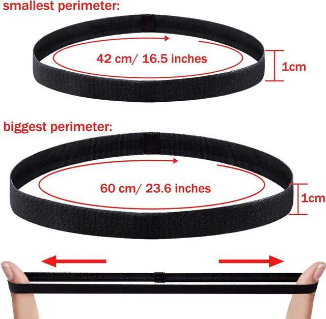 Alt view image 2 of 7 - Duufin 20 Pcs Elastic Headbands for Women Men Girls Non Slip Sport Headband | Colorful Hair Bands Workout Sweatband Fashion Yoga, Running Elastic Sports Headbands, 14 Colors