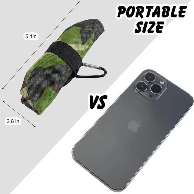 Alt view image 2 of 7 - Meanplan 2 Pack Portable Travel Dog Bowl,Camo Green, Dark Blue,40 Oz | Collapsible Travel Dog Dish for Hiking, Waterproof Liner, Includes 2 Carabiner Clips, Fits Small to Large Pets