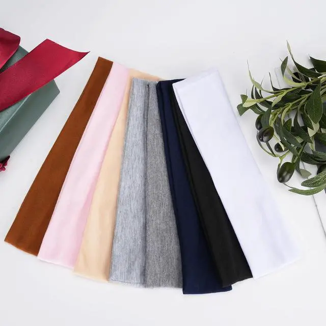 Alt view image 6 of 6 - 8 Pack Headbands for Women, Elastic Soft Hair Bands Non Slip Women's Fashion Headbands for Daily Workout Yoga Running