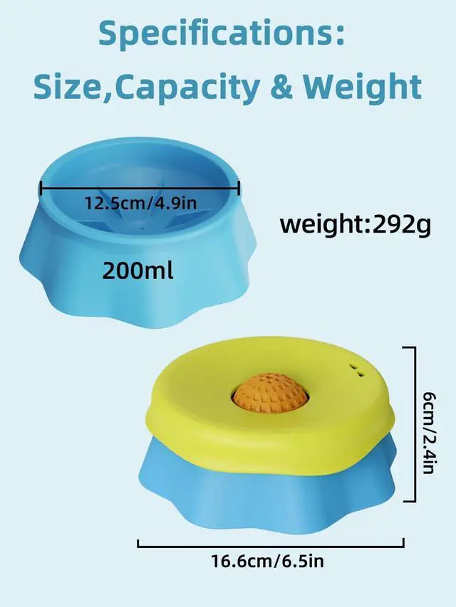 Alt view image 6 of 7 - Huafly Slow Feeder Dog Bowls,3-Layer Detachable for Easy Cleaning,Dual-Use Wet Lick & Dry Slow Feeder,Food-Grade Silicone,Anti-Slip Base for All Floors,for Small,Medium,Large Dogs Black
