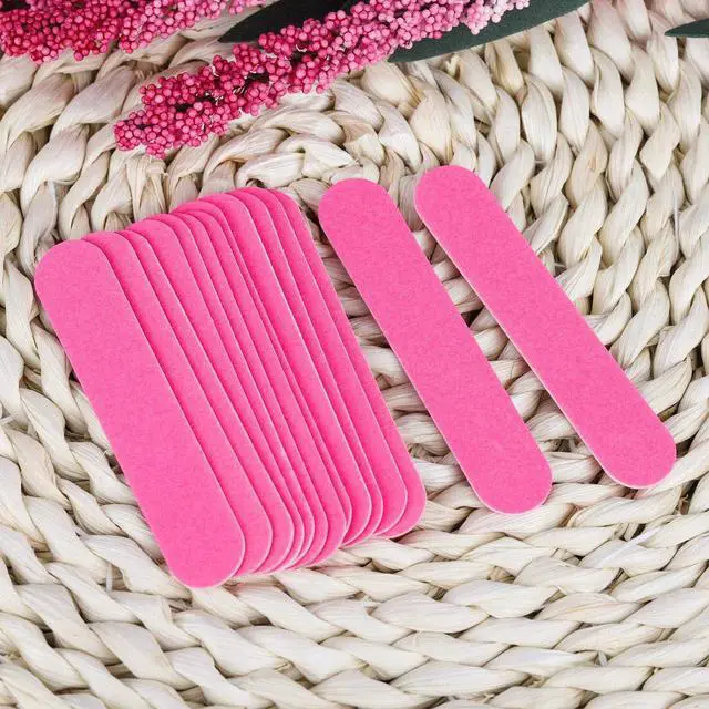 Alt view image 3 of 6 - Tbestmax 200 Disposable Mini Nail File Bulk 3.4 inch Double Sided Emery Boards for Fingernail Tools 150 Grit