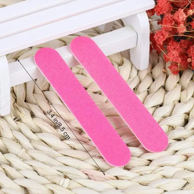 Alt view image 4 of 6 - Tbestmax 200 Disposable Mini Nail File Bulk 3.4 inch Double Sided Emery Boards for Fingernail Tools 150 Grit