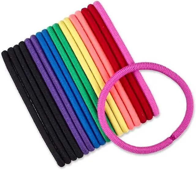 Alt view image 2 of 2 - Scunci Multicolor No Damage Hair Elastic Ties, 18ct