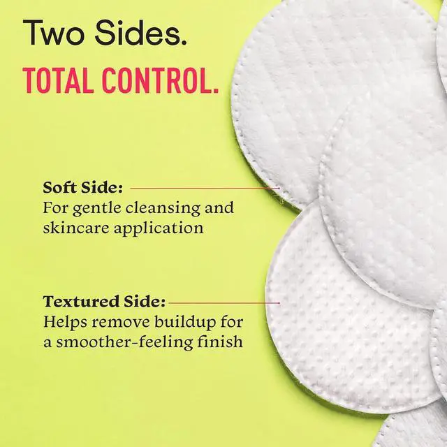 Alt view image 2 of 7 - Swisspers Premium Exfoliating Cotton Rounds, 80 Count