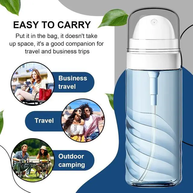 Alt view image 6 of 7 - Yolaist 2 Pack 2oz/60ml Small Spray Bottle, Fine Mist TSA Travel Size Toiletries Sprayer Refillable & Leak Proof Mini Empty Mister for Hair, Face Toner, Cleaning, Plants