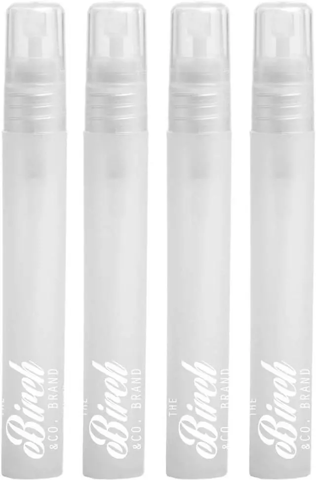 Main image of Birch Mini Portable Mist Empty Spray Mister for Craft 10ml (white 4 pk),4 Count (Pack of 1)