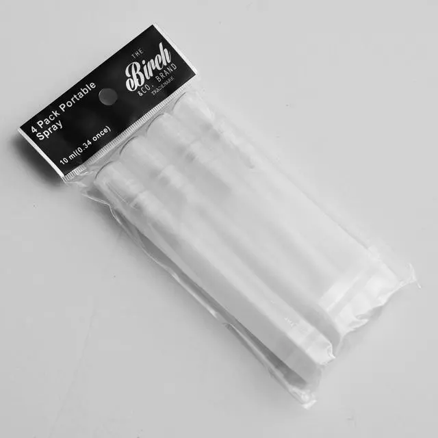 Alt view image 2 of 2 - Birch Mini Portable Mist Empty Spray Mister for Craft 10ml (white 4 pk),4 Count (Pack of 1)