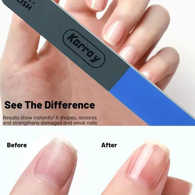 Alt view image 2 of 7 - 24PCS Nail Files for Natural Nails Emery Boards 4Ways 180 240 1000 4000Grit | 4-in-1 Function: Shorten, Shape, Smooth, Polish. Professional Nail File and Buffer. Good Quality by Fine Grit made.