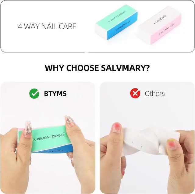 Alt view image 4 of 7 - 10 Pcs 4 Way Nail Buffers Blocks for Natural Nails, Nail Polishing Block Buffing Block Nail Files, Shape and Shine Nail Tool