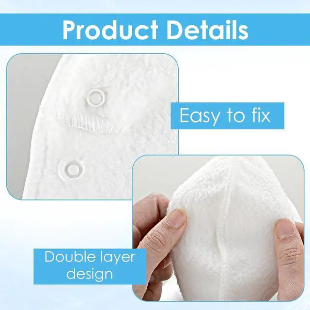 Alt view image 6 of 7 - 2 Pcs Face Masks Spa,Steam Mask,Face Towels Reusable Hot Compress Warm Compress for Faces Facial Steamer Towel for Hot Cold Skin Care Faces Steamer Beauty Facial Towel for Home Beauty Salon Women