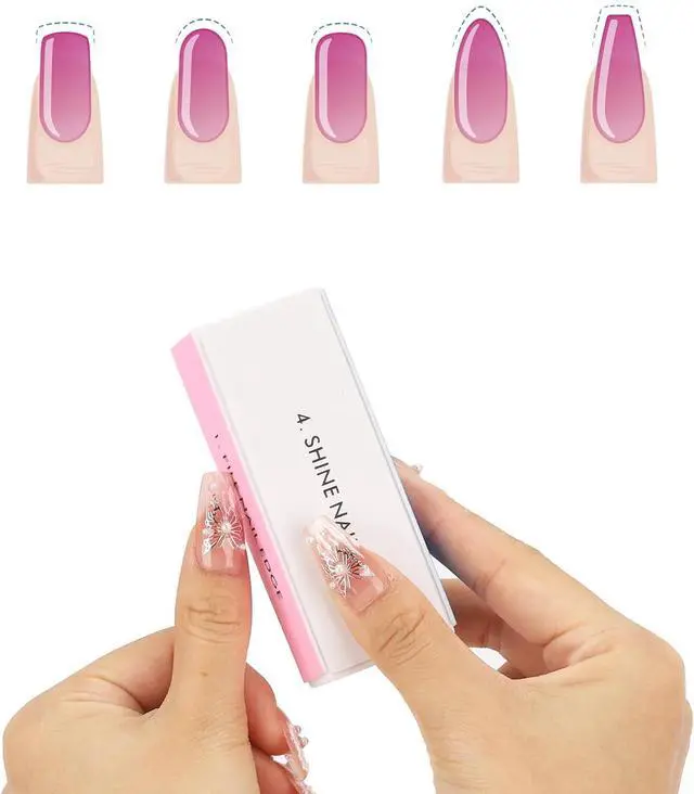 Alt view image 5 of 7 - 10 Pcs 4 Way Nail Buffers Blocks for Natural Nails, Nail Polishing Block Buffing Block Nail Files, Shape and Shine Nail Tool
