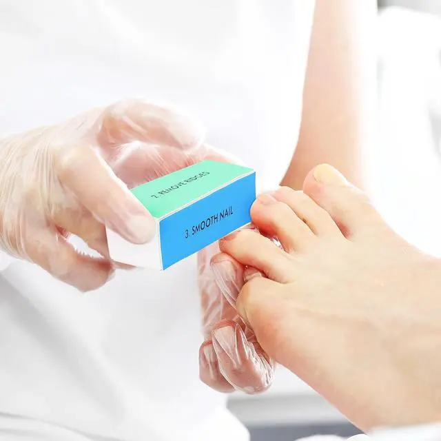 Alt view image 6 of 7 - 10 Pcs 4 Way Nail Buffers Blocks for Natural Nails, Nail Polishing Block Buffing Block Nail Files, Shape and Shine Nail Tool