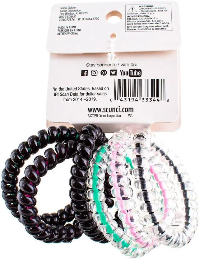 Alt view image 2 of 2 - Scunci Spiral Ponytailers with NS Inner Core, 6CT (Pack of 2)2