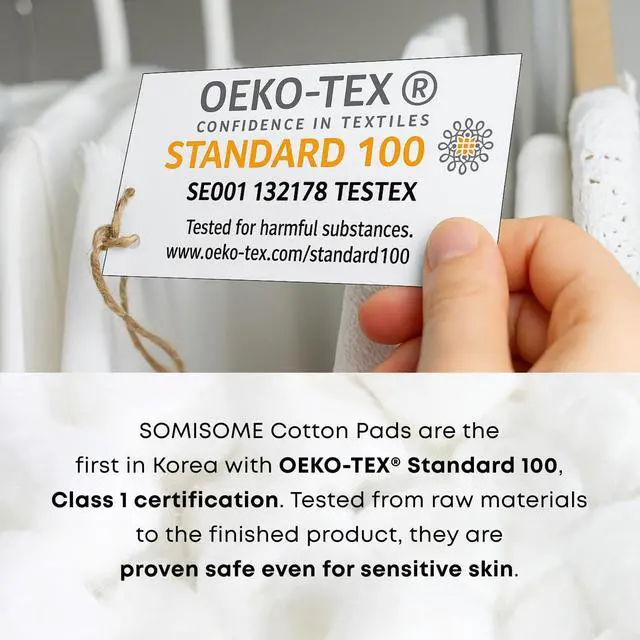 Alt view image 4 of 7 - Multi Cotton Pads 100% Pure Cotton for Makeup Removal & Skincare, 5-Layer Lint-Free Premium Korean Facial Cotton Pads, Hypoallergenic, 80 Count