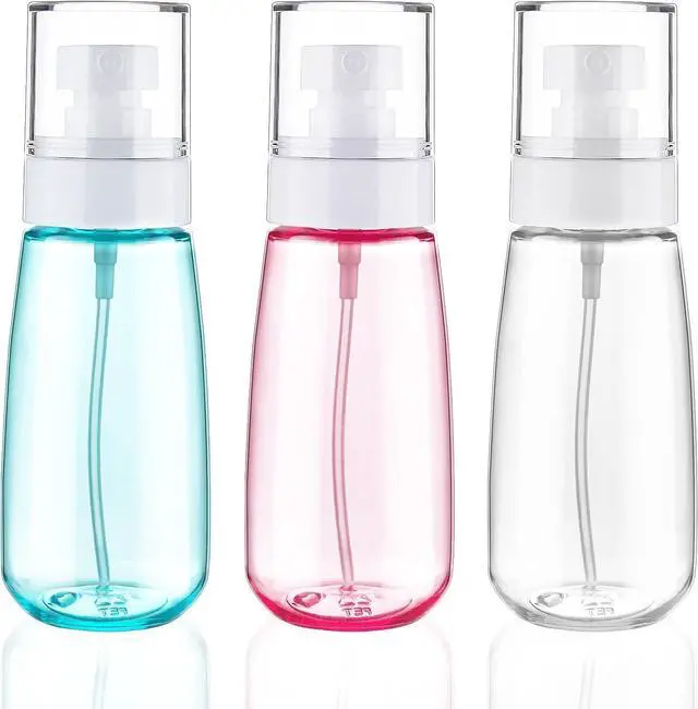 Main image of Cosywell Travel Spray Bottle TSA Approved 3.4oz Fine Mist Spray Bottles | 3 PCS Empty Cosmetic Travel Containers, Plastic Hair Spray Bottle, Sprayer for Perfume, Skincare, Makeup Lotion (3color)